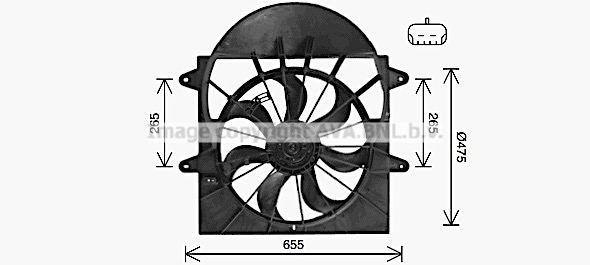 Ventilateur moteur AVA QUALITY COOLING JE7085